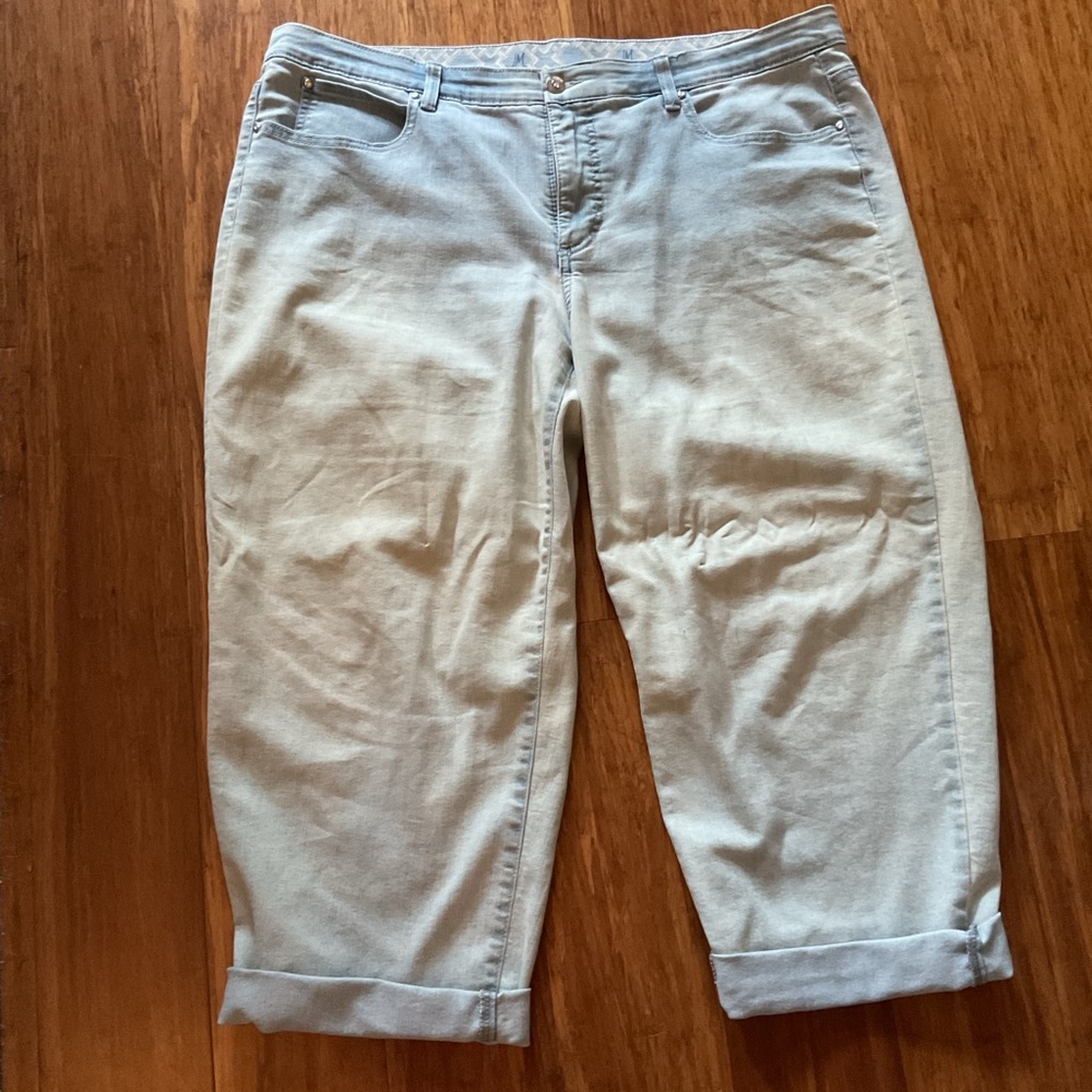 Plus 18 JM Collection cropped jeans